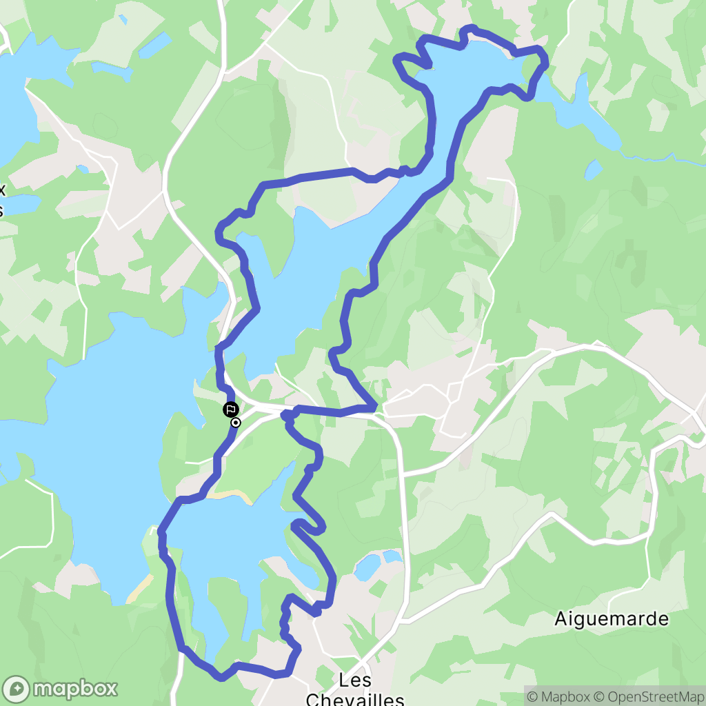 Razès : carte du parcours de randonnée - France