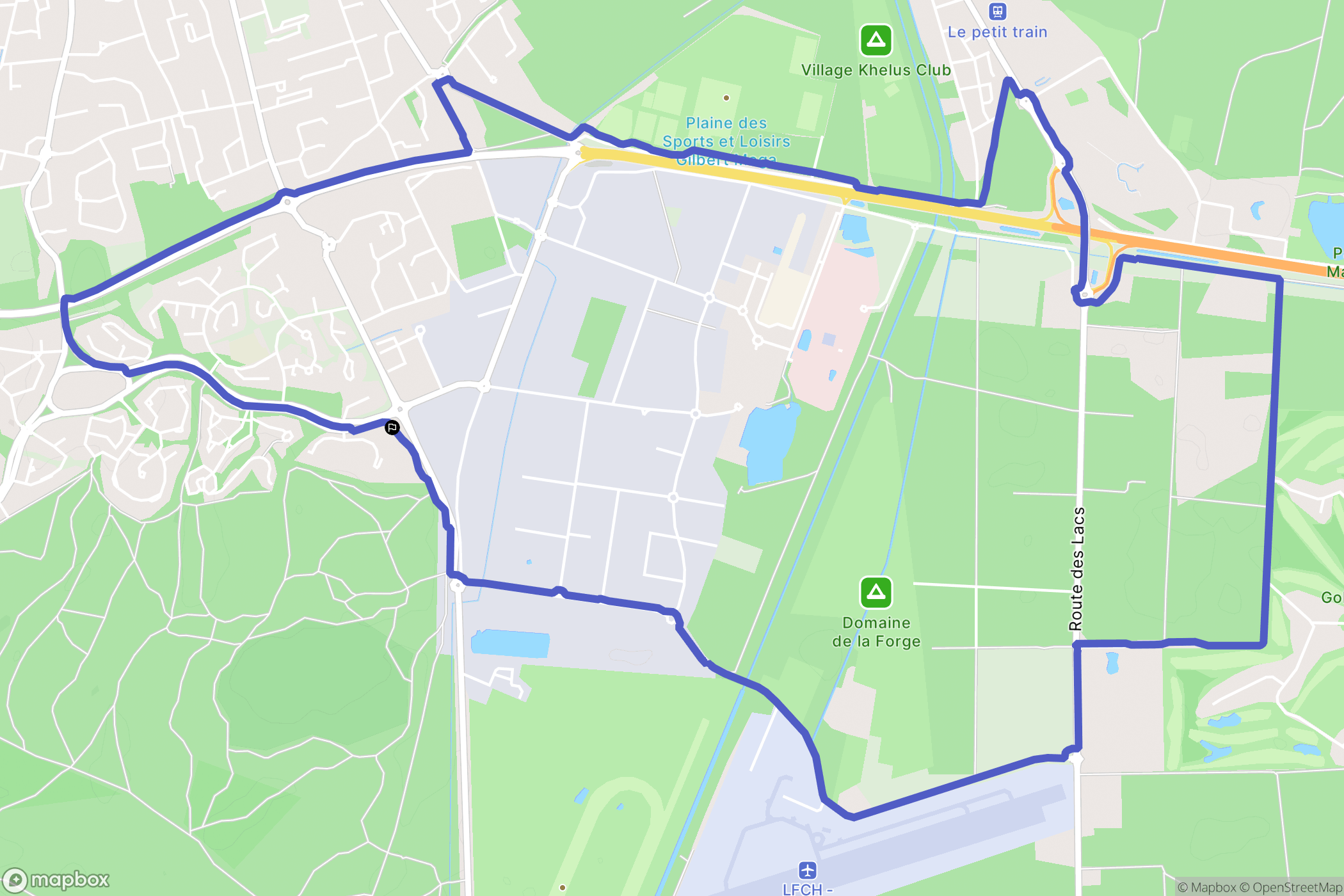 La Teste-de-Buch : carte du parcours de randonnée - France