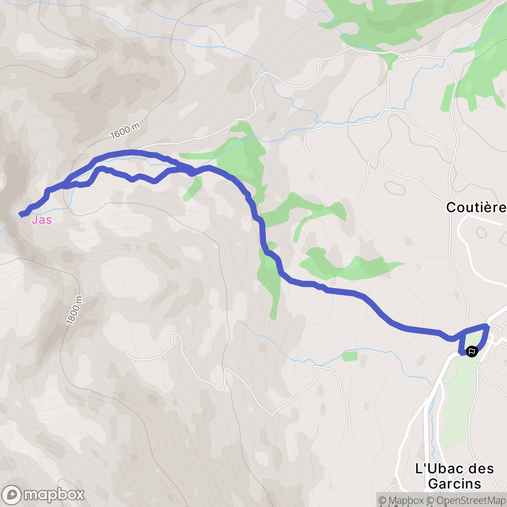 Le Dévoluy : carte du parcours de randonnée - France