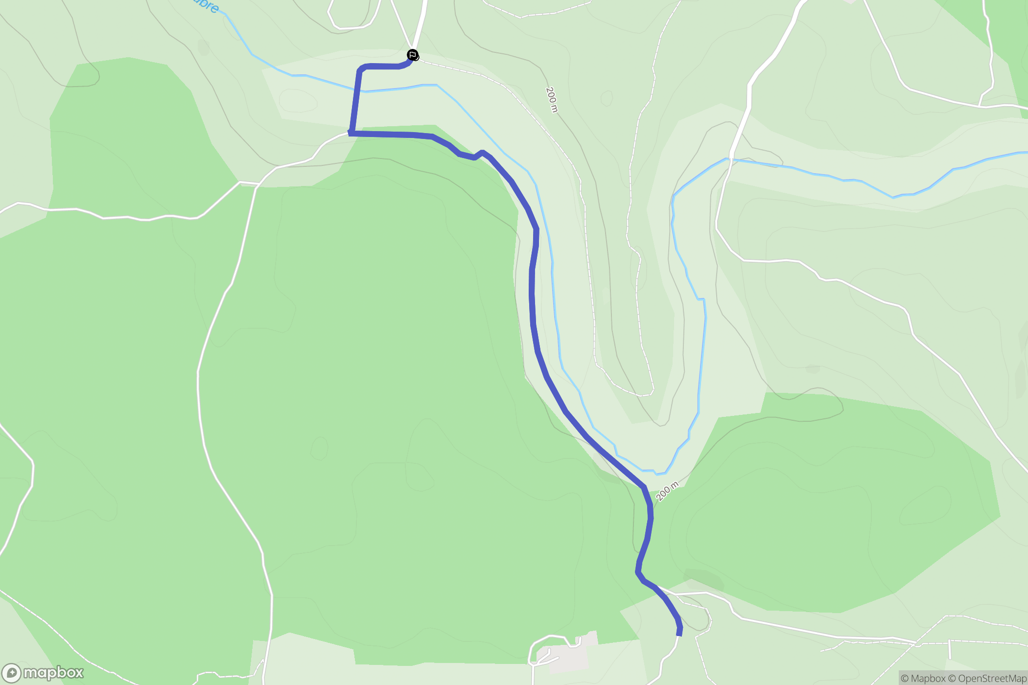 Saint-Cannat : carte du parcours de randonnée - France