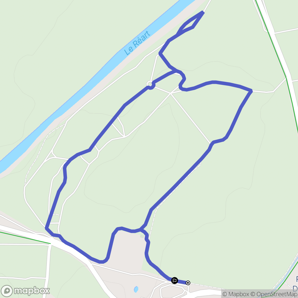 Villeneuve-de-la-Raho : carte du parcours de randonnée - France