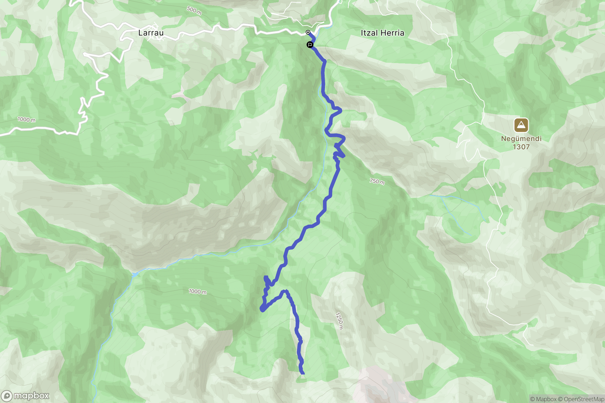 Larrau: routekaart voor buitenactiviteiten - France