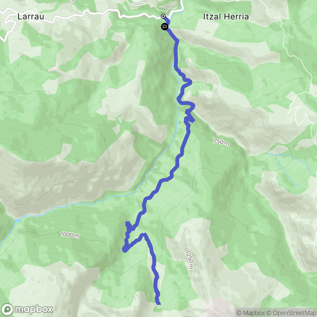 Larrau: routekaart voor buitenactiviteiten - France