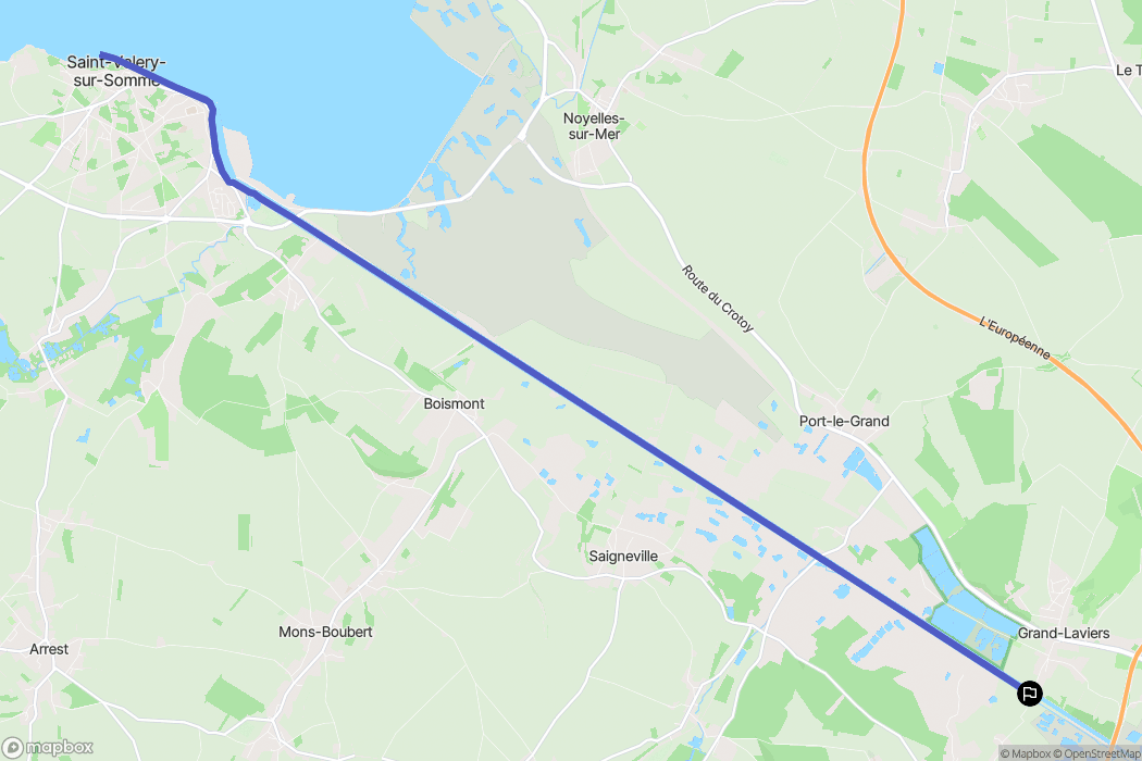 Cambron : carte du parcours de randonnée - France