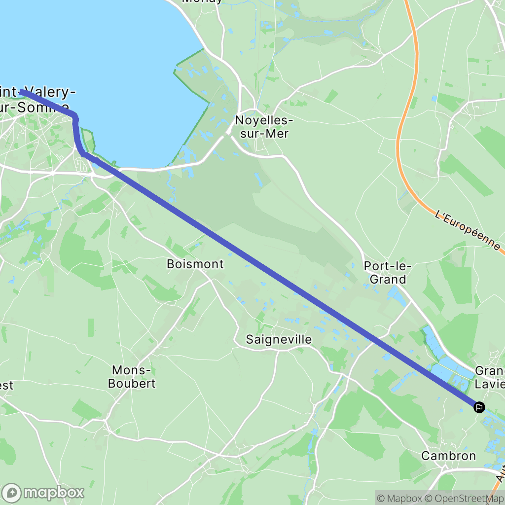 Cambron : carte du parcours de randonnée - France