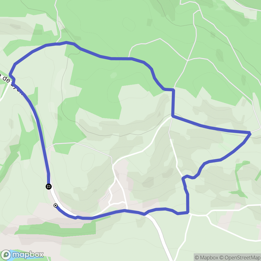 La Frette : carte du parcours de randonnée - France