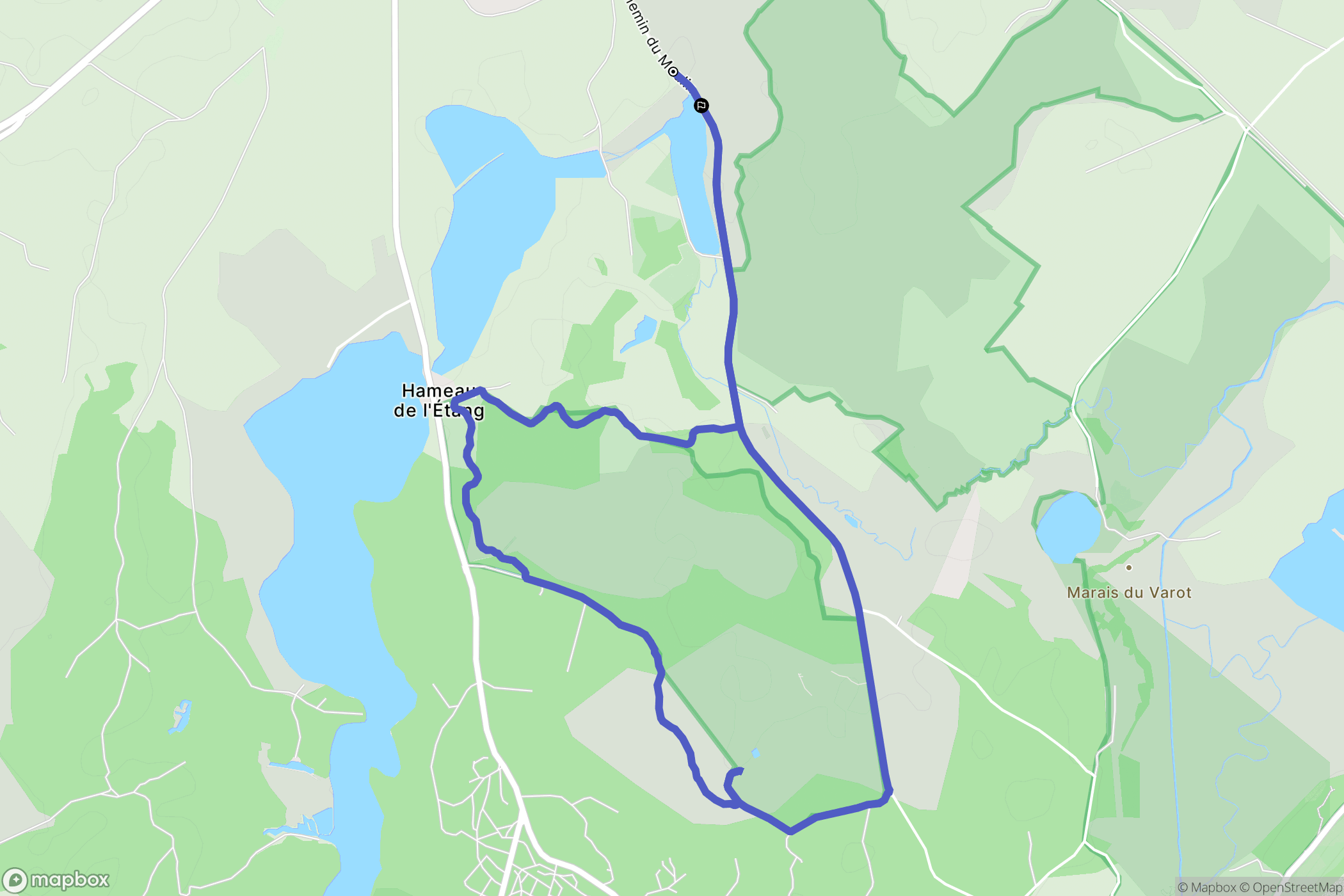 Frasne : carte du parcours de randonnée - France