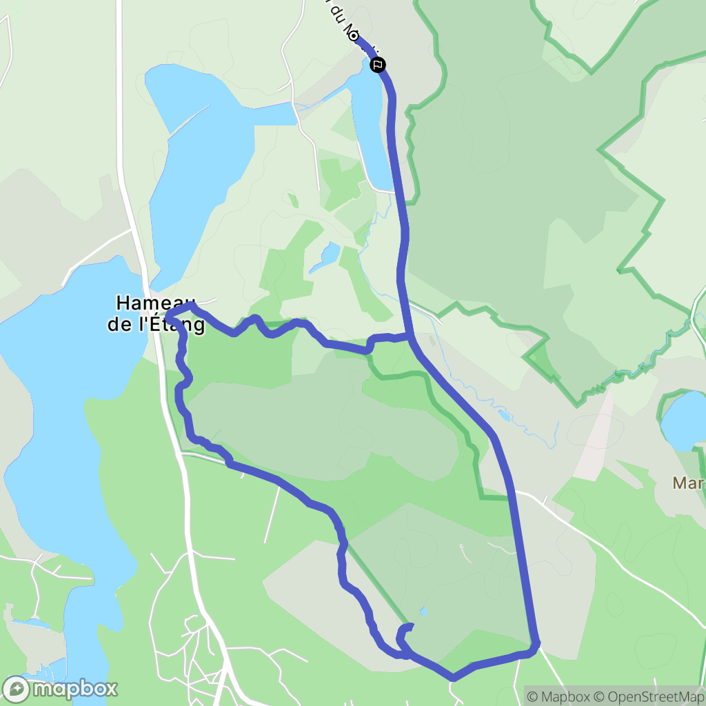 Frasne : carte du parcours de randonnée - France
