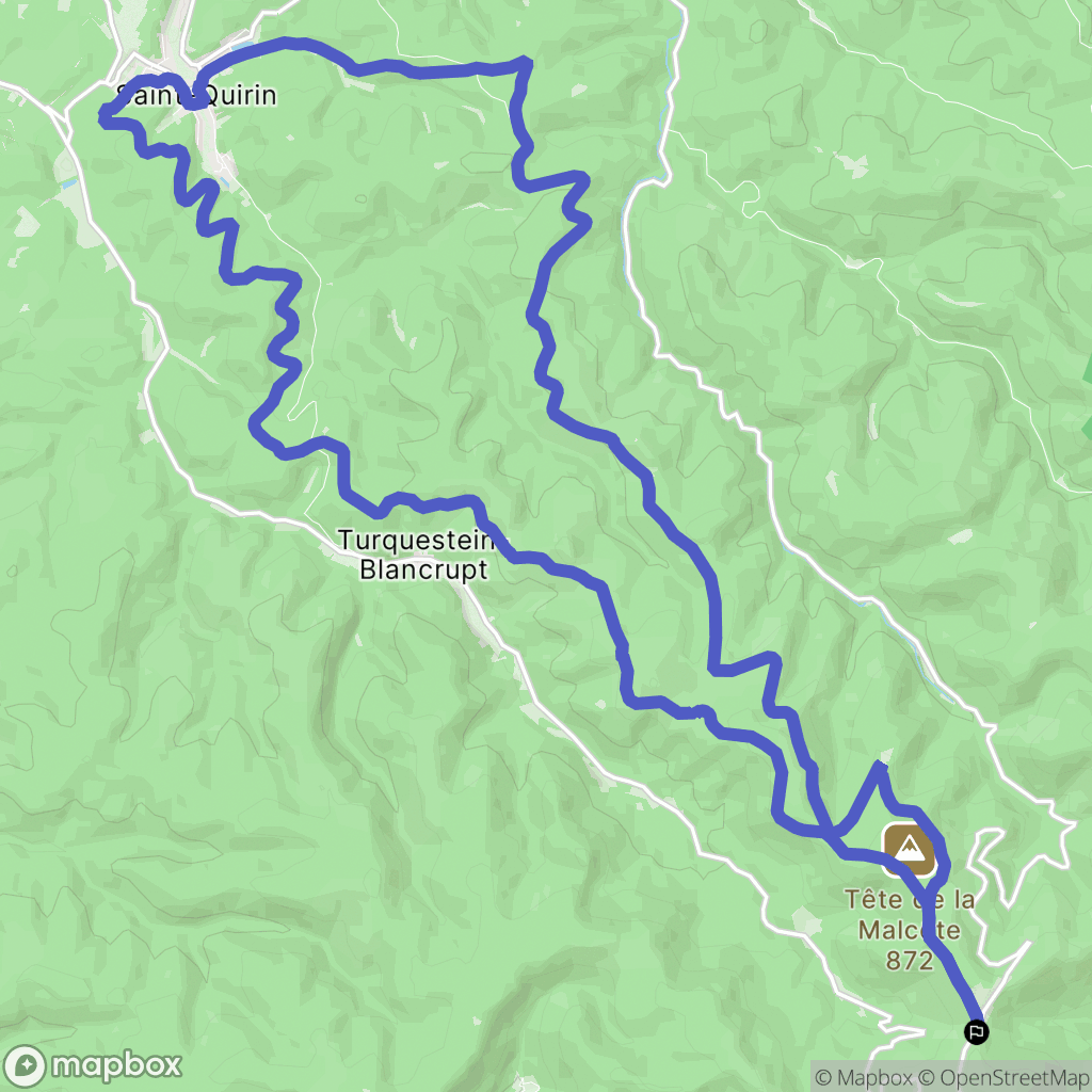 Wisches : carte du parcours de randonnée - France