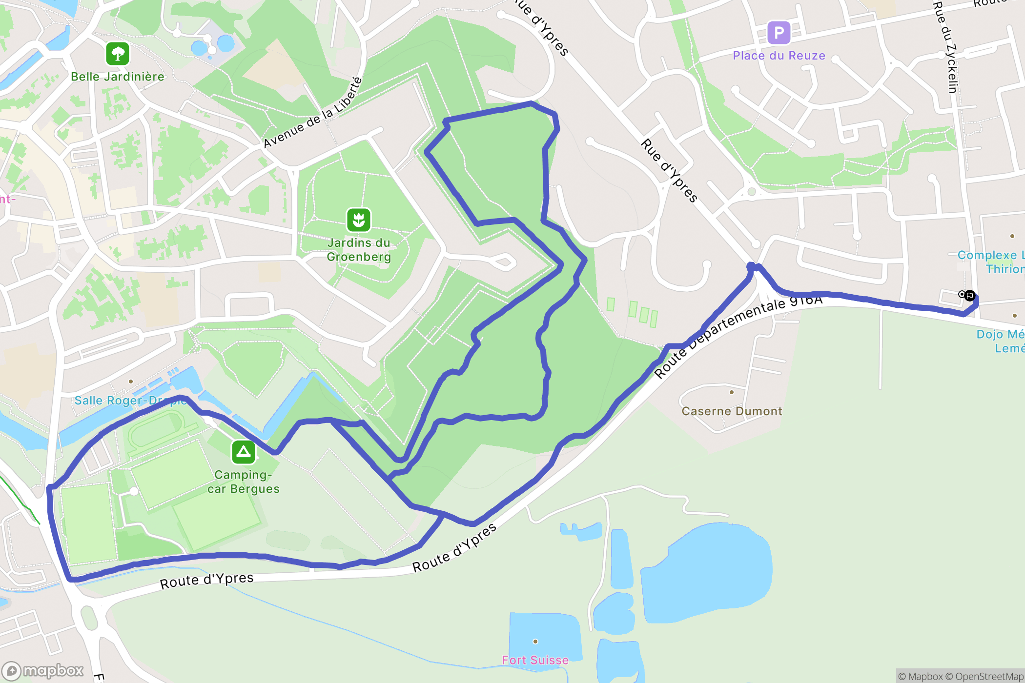 Hoymille : carte du parcours de randonnée - France