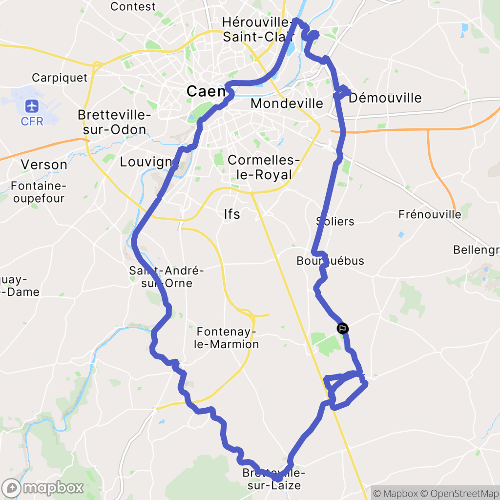 Le Castelet : carte du parcours de randonnée - France