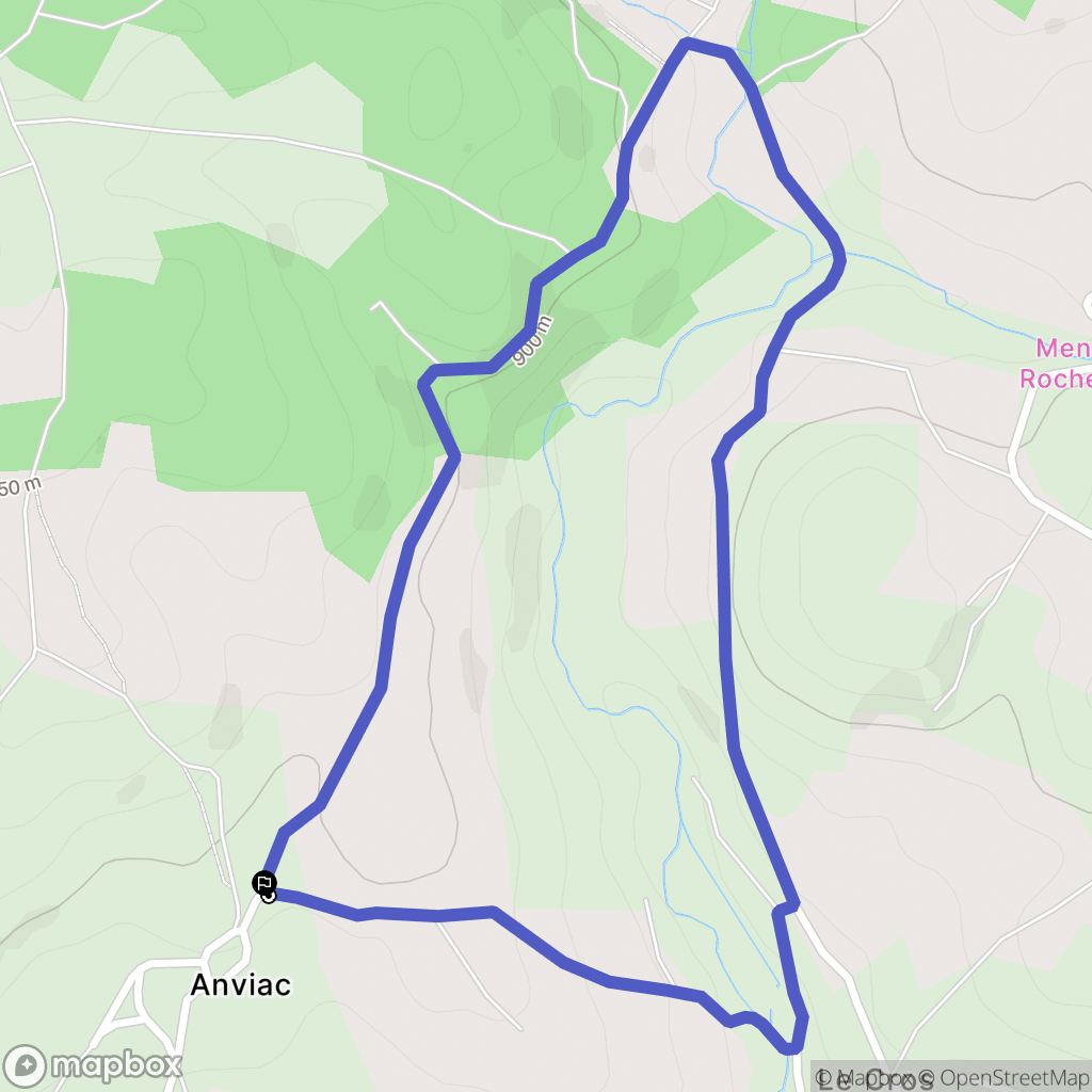 Saint-Paulien : carte du parcours de randonnée - France
