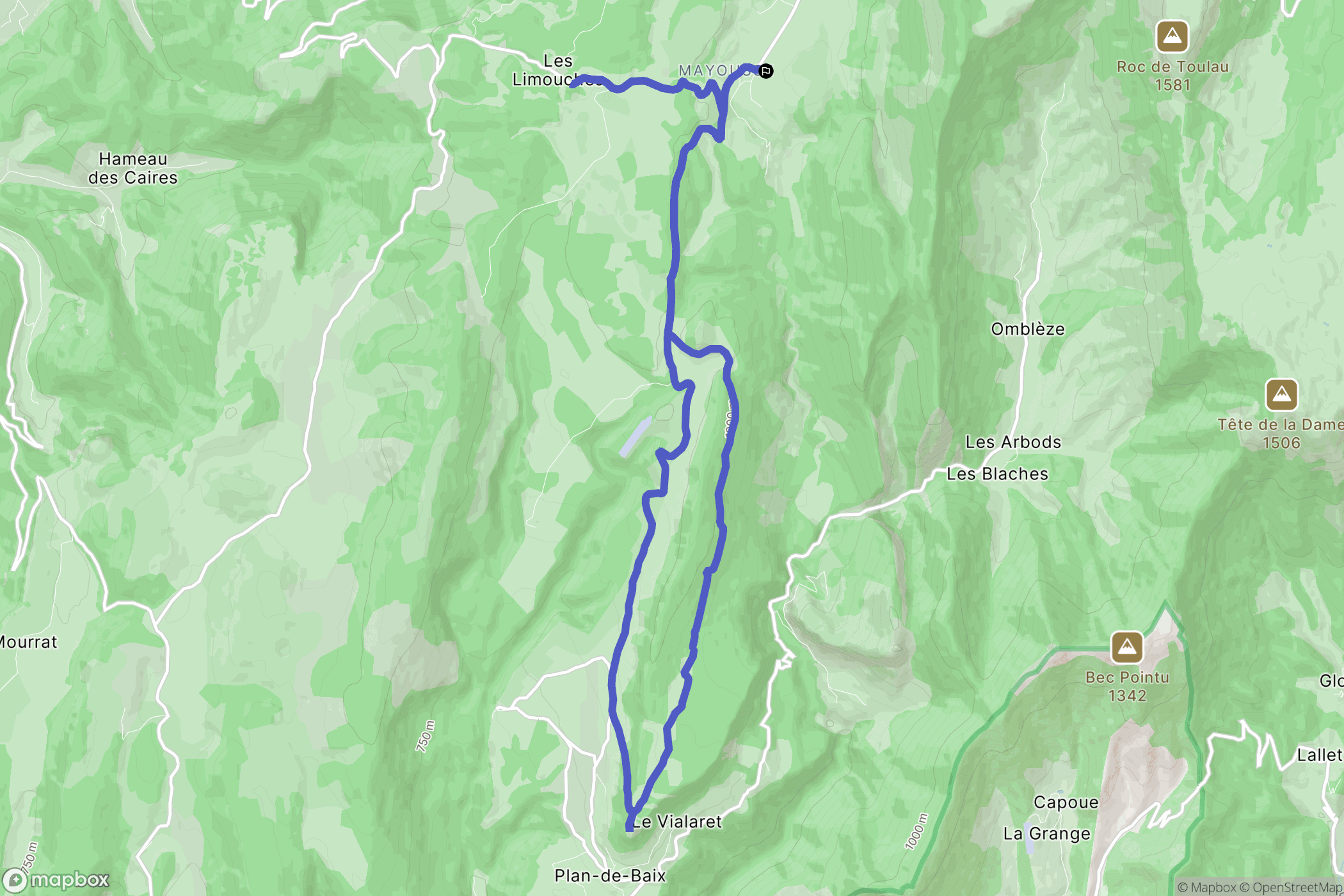 Le Chaffal: routekaart voor buitenactiviteiten - France