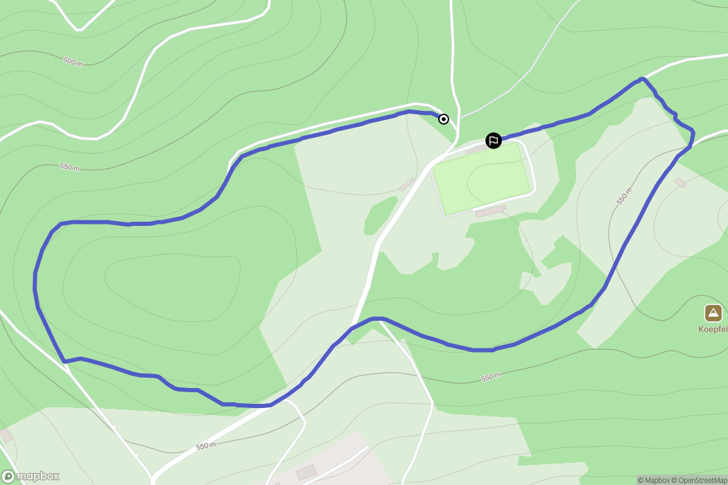 Grendelbruch : carte du parcours de randonnée - France