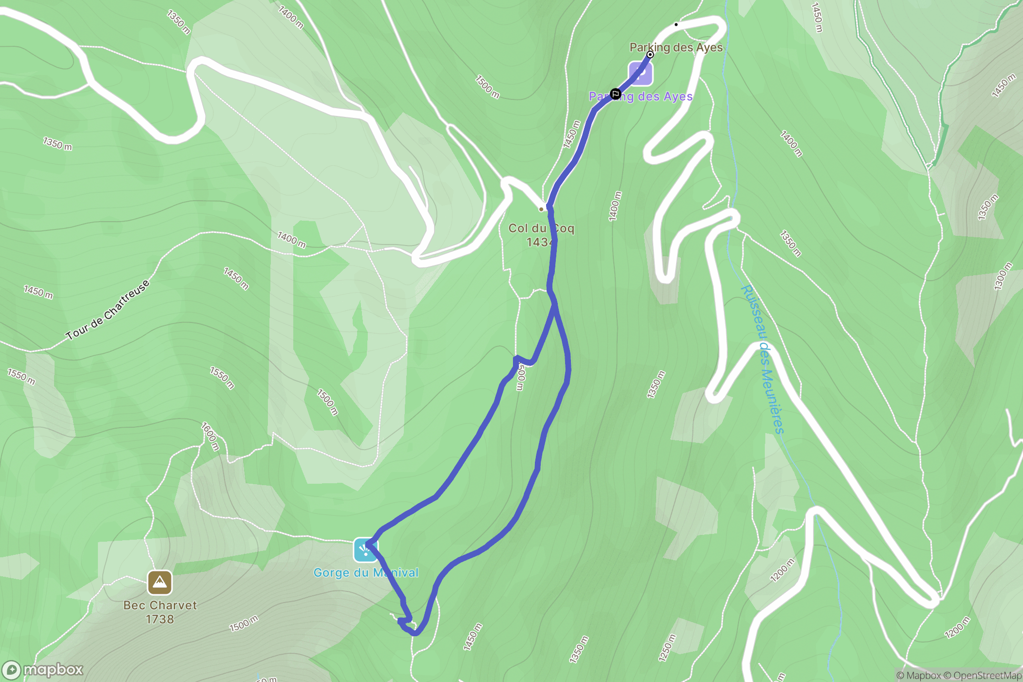 Plateau-des-Petites-Roches: routekaart voor buitenactiviteiten - France