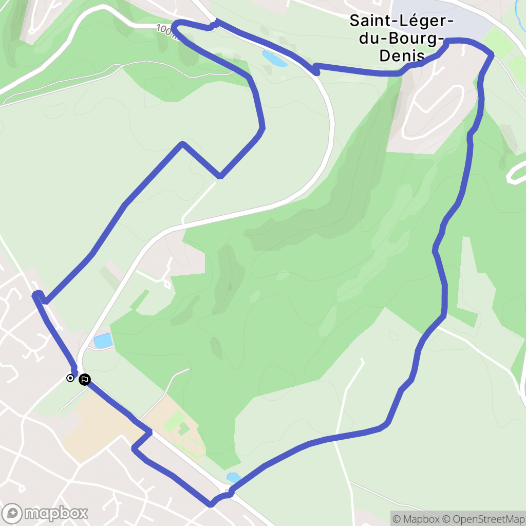 Le Mesnil-Esnard : carte du parcours de randonnée - France