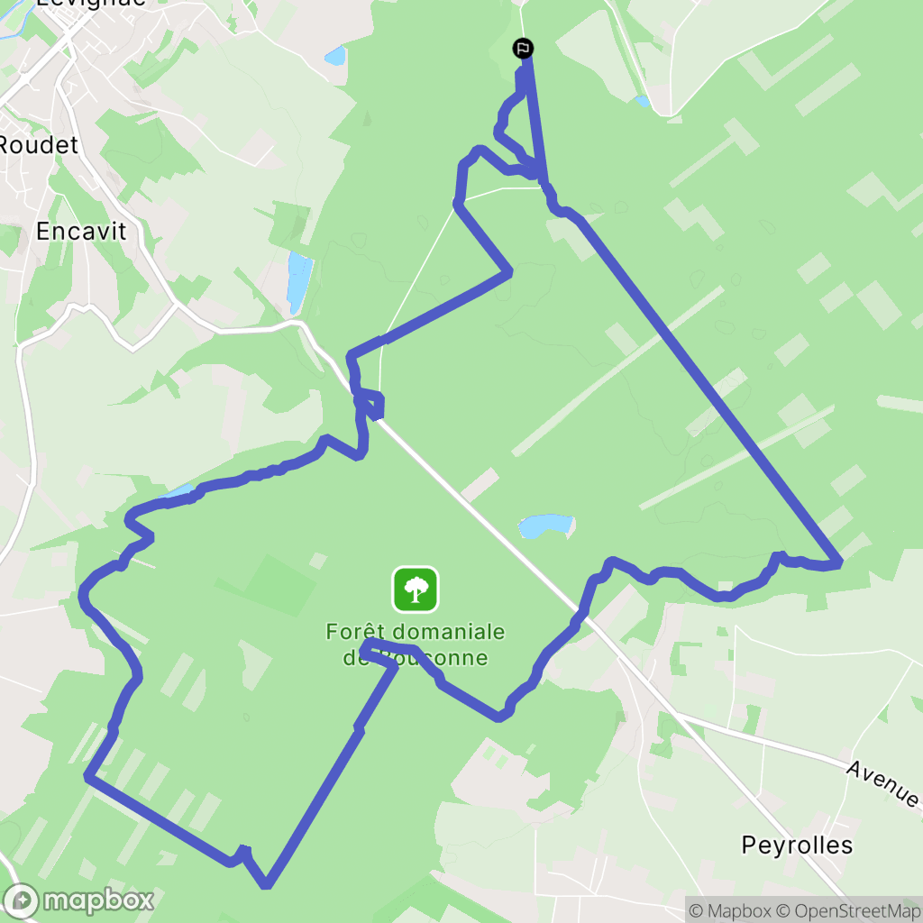 Montaigut-sur-Save : carte du parcours de randonnée - France