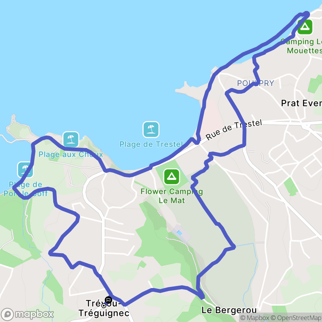 Trévou-Tréguignec: routekaart voor buitenactiviteiten - France