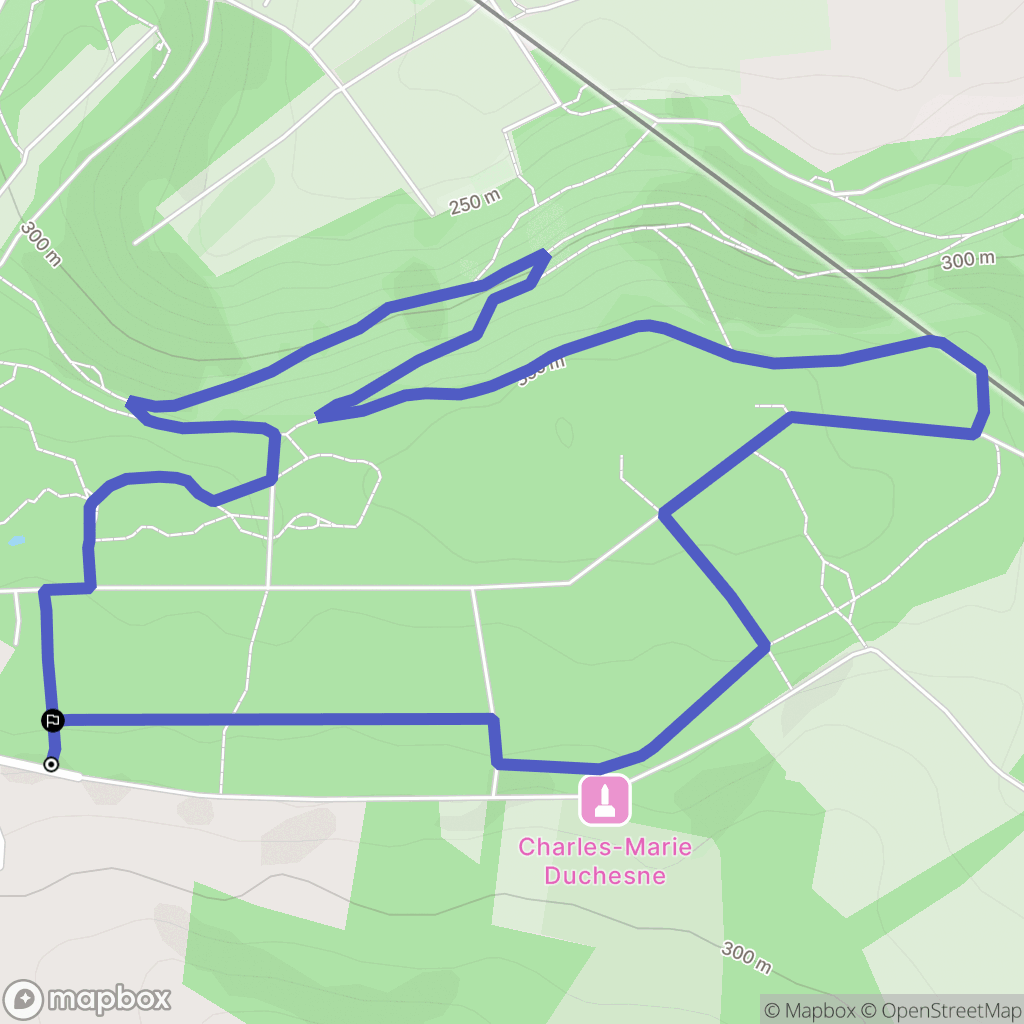 Spicheren : carte du parcours de randonnée - France