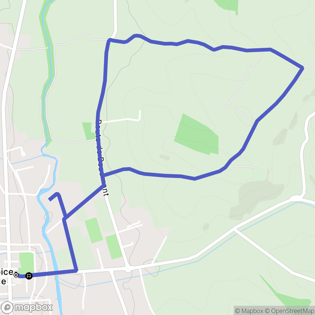 Saint-Sulpice-sur-Lèze : carte du parcours de randonnée - France