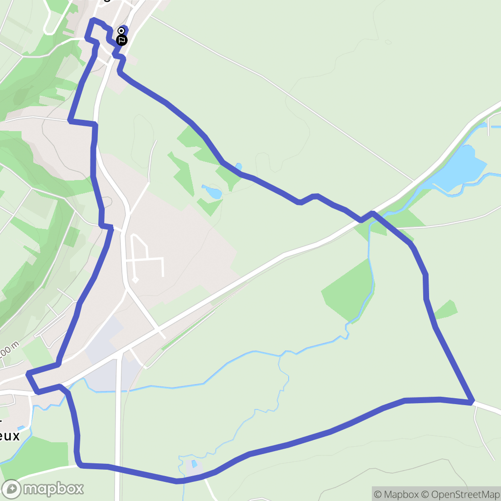 Trucy-l'Orgueilleux : carte du parcours de randonnée - France