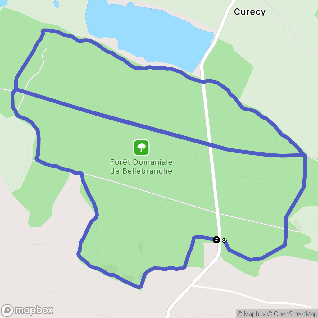 Saint-Brice : carte du parcours de randonnée - France