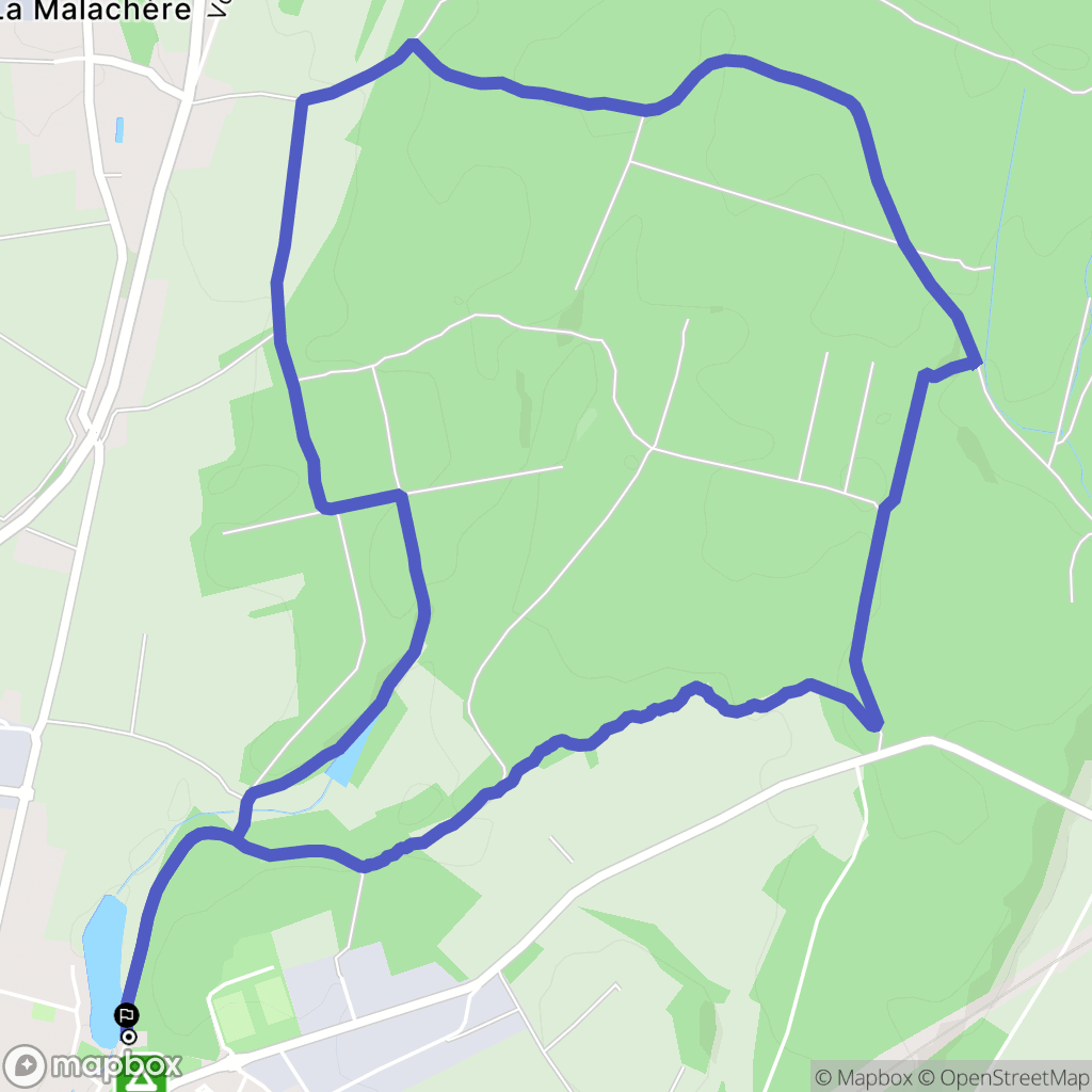 Rioz : carte du parcours de randonnée - France