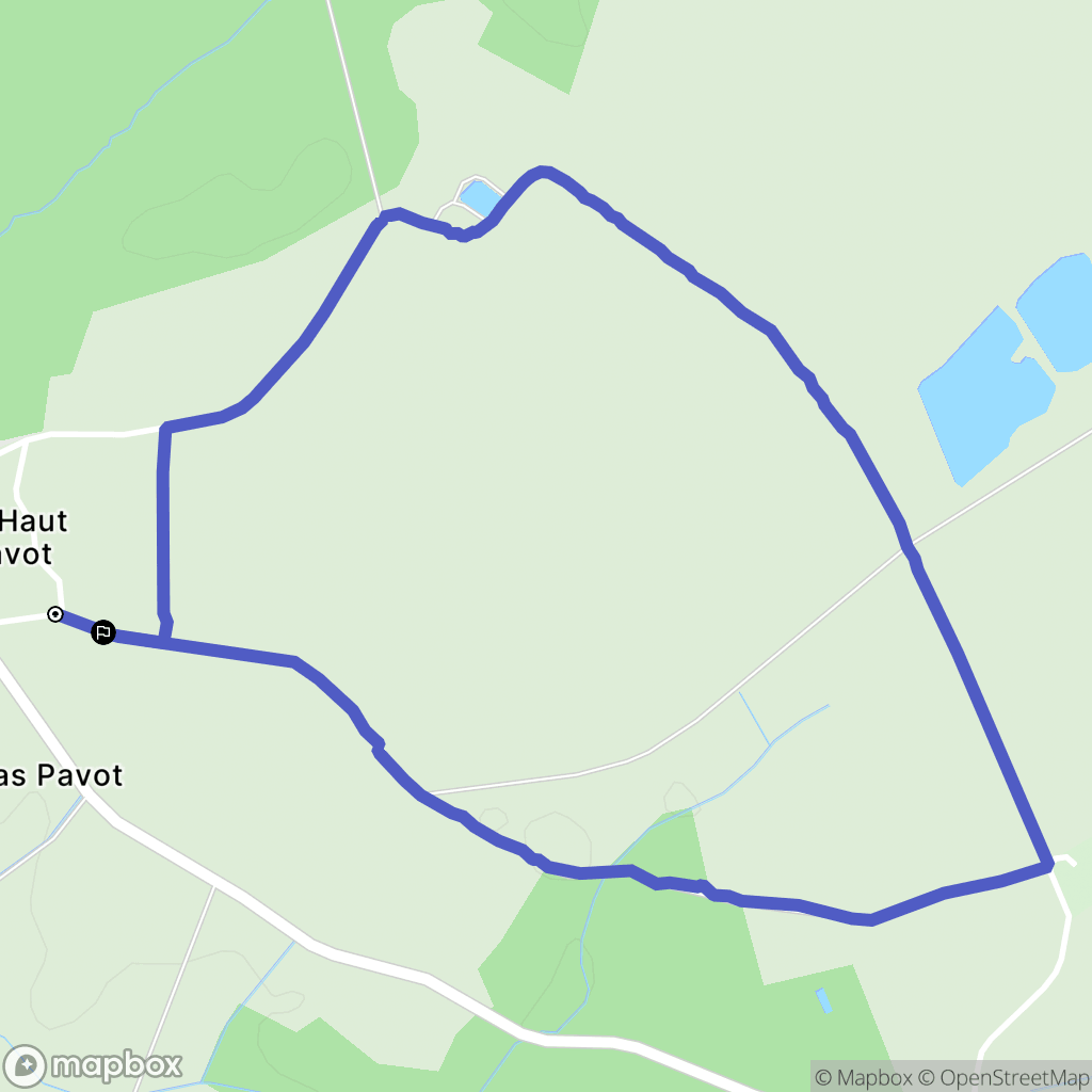 Dame-Marie-les-Bois : carte du parcours de randonnée - France
