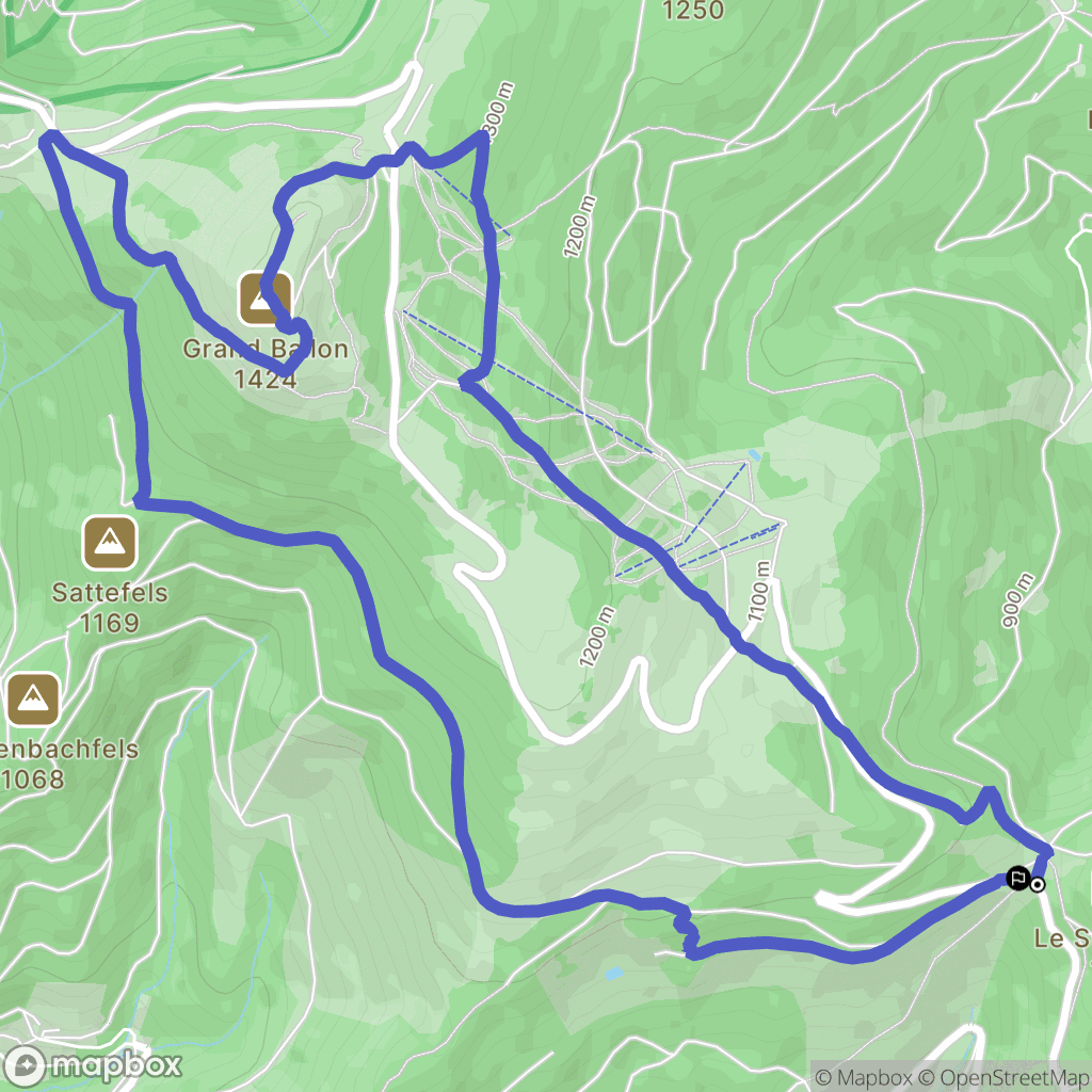 Goldbach-Altenbach : carte du parcours de randonnée - France