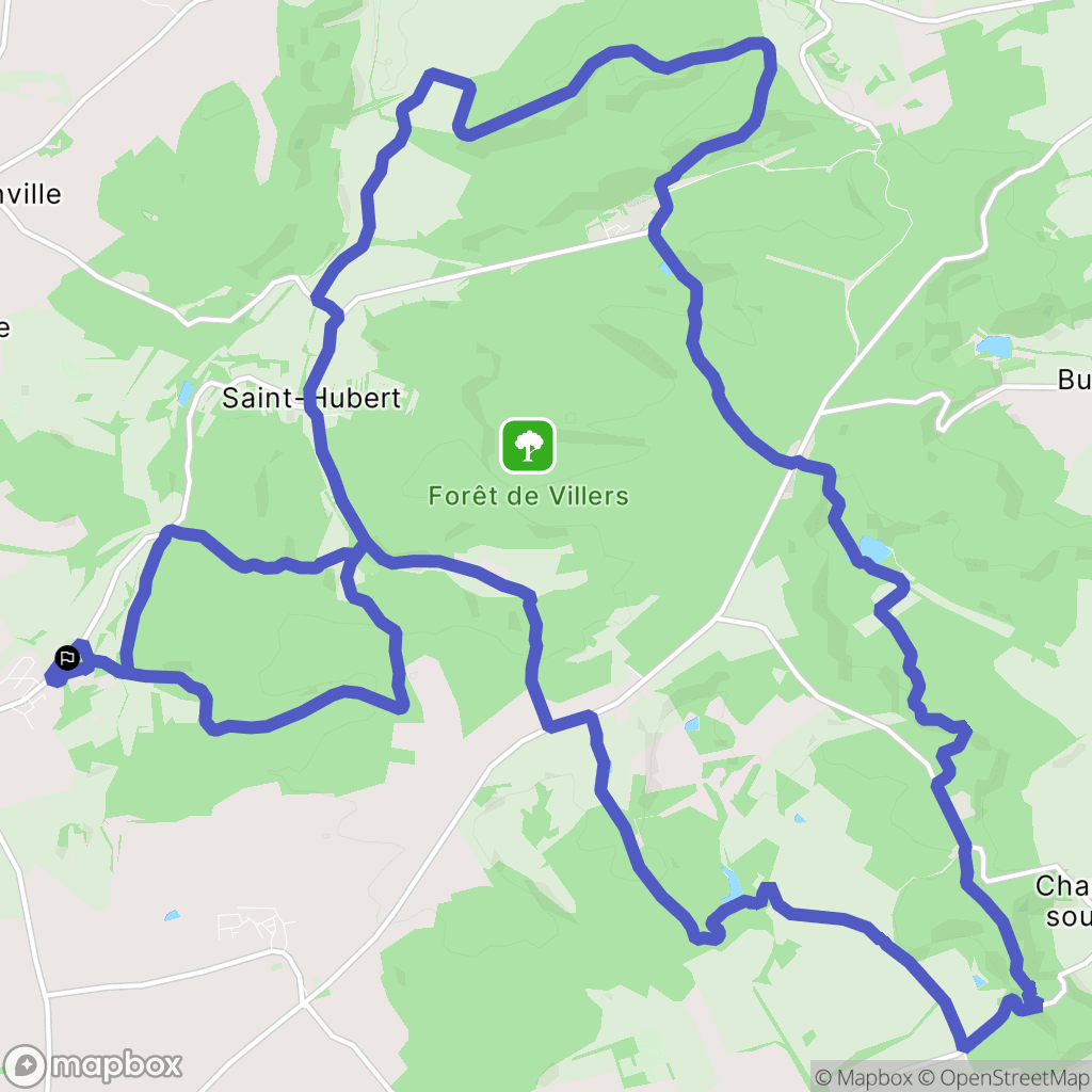 Vigy : carte du parcours de randonnée - France