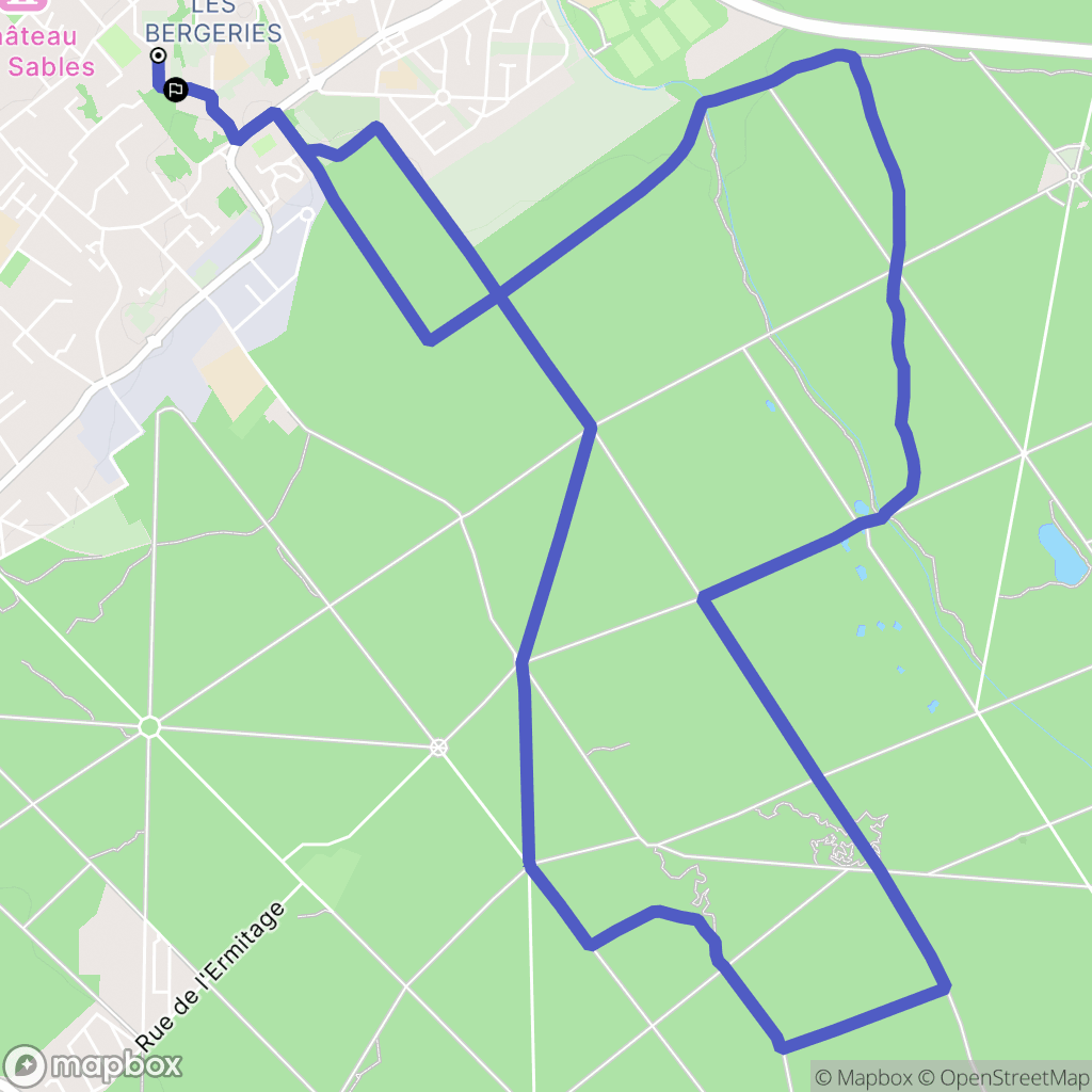 Draveil : carte du parcours de randonnée - France