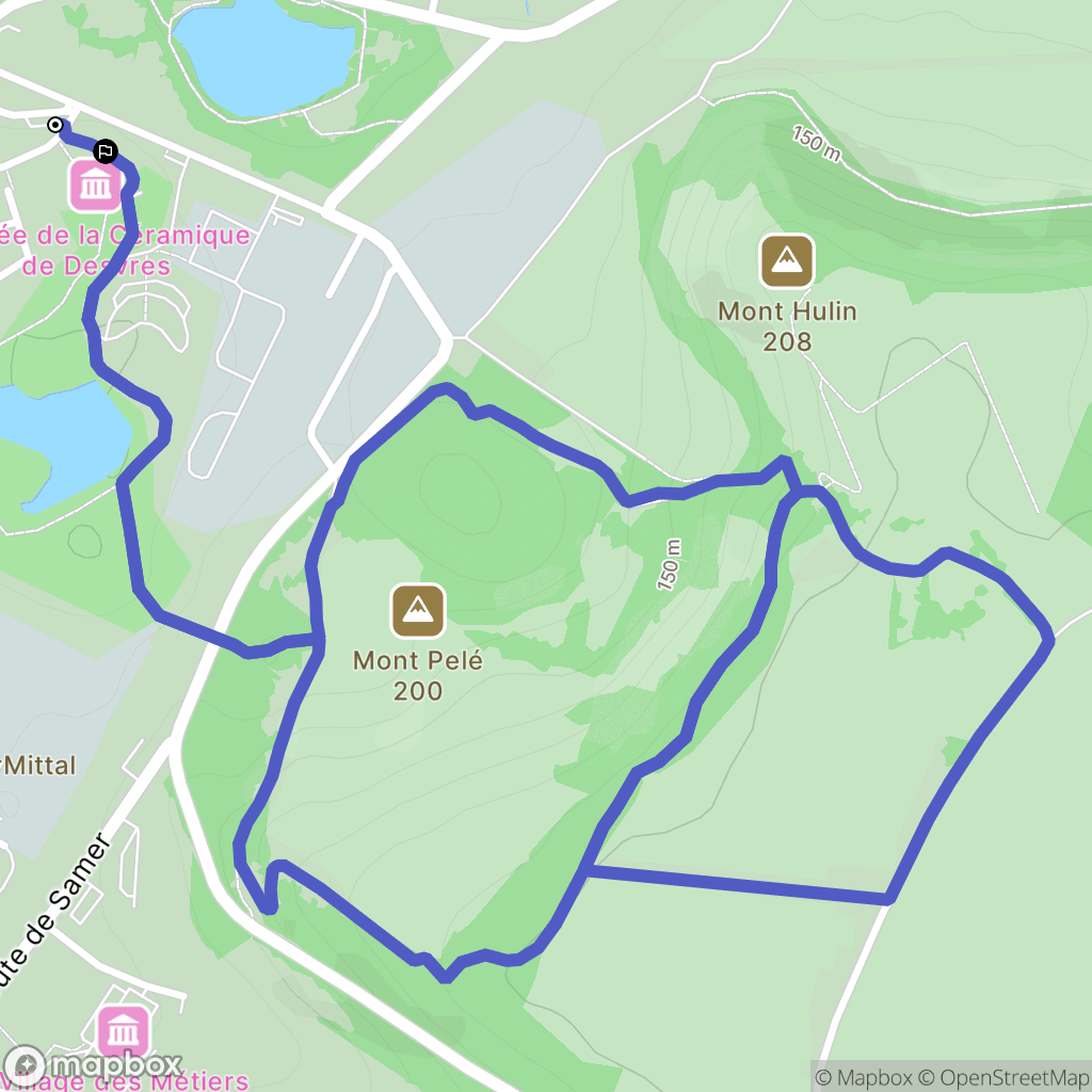 Desvres : carte du parcours de randonnée - France