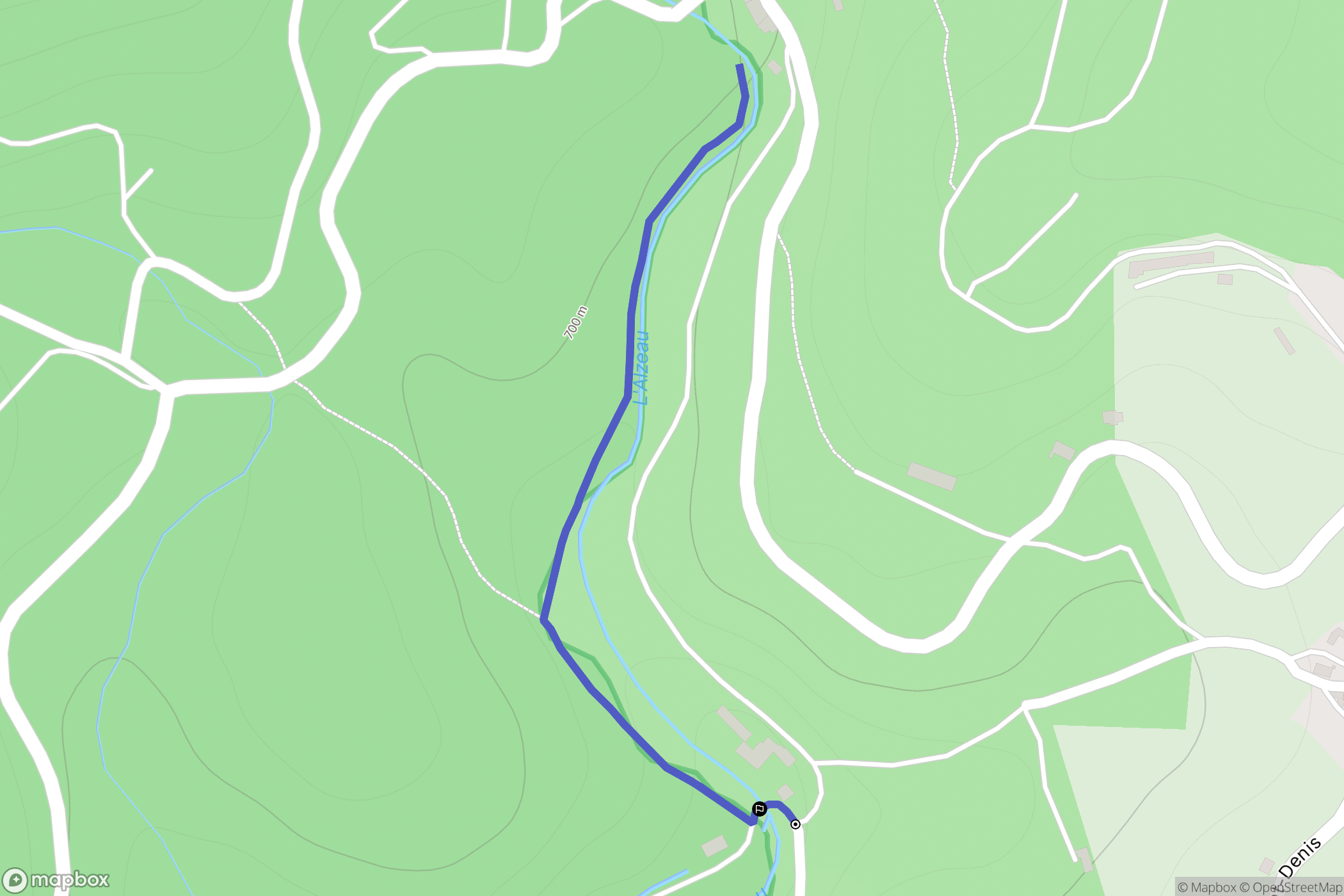 Arfons : carte du parcours de randonnée - France