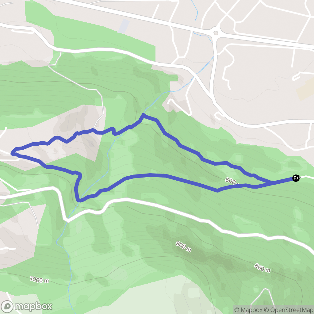 Marnaz : carte du parcours de randonnée - France