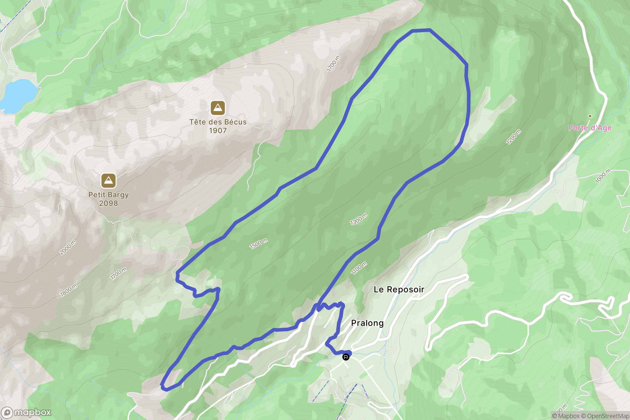 Le Reposoir: routekaart voor buitenactiviteiten - France