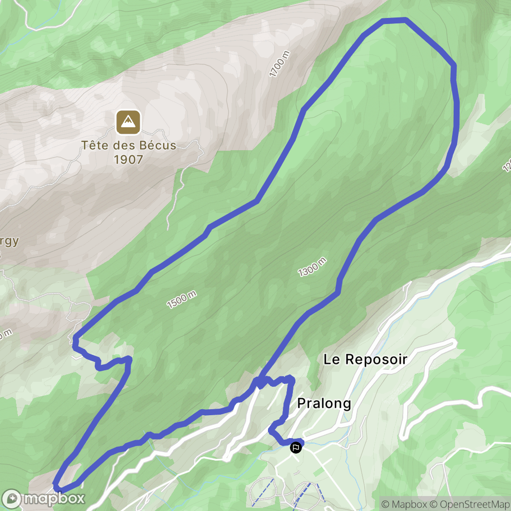 Le Reposoir: routekaart voor buitenactiviteiten - France