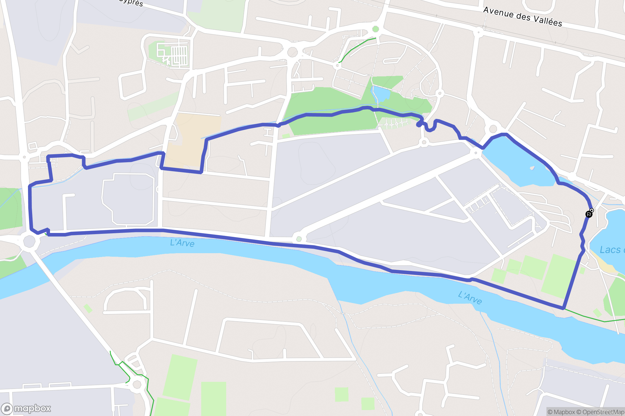 Thyez : carte du parcours de randonnée - France