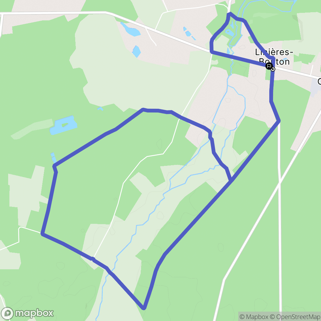 Noyant-Villages : carte du parcours de randonnée - France