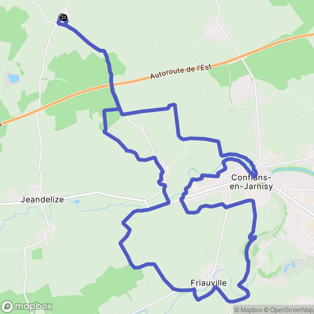 Thumeréville : carte du parcours de randonnée - France