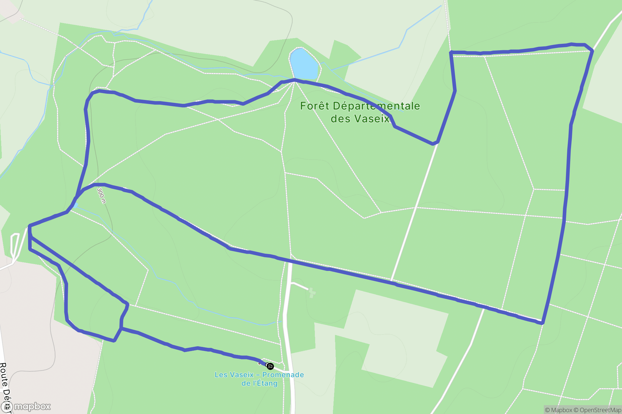 Verneuil-sur-Vienne : carte du parcours de randonnée - France