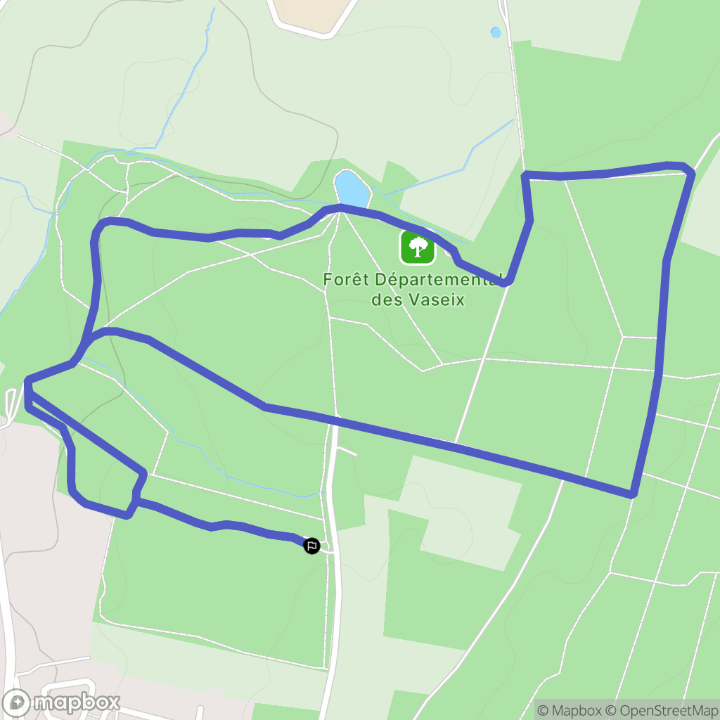Verneuil-sur-Vienne : carte du parcours de randonnée - France