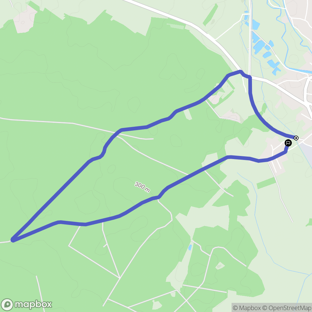 Rambervillers : carte du parcours de randonnée - France