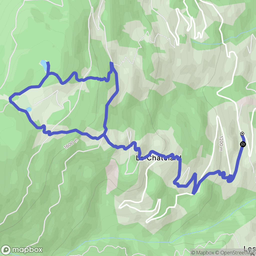 Beaufort : carte du parcours de randonnée - France