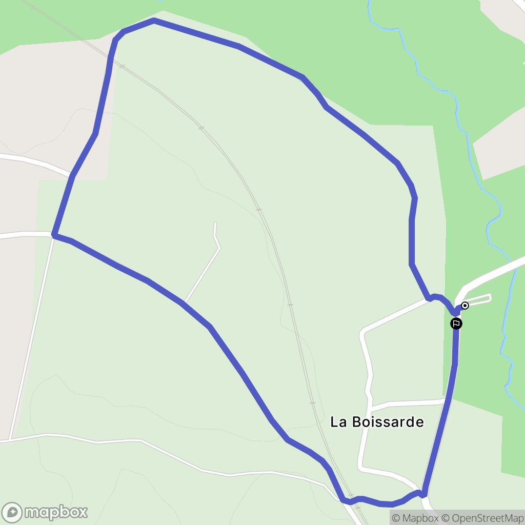 Clion : carte du parcours de randonnée - France