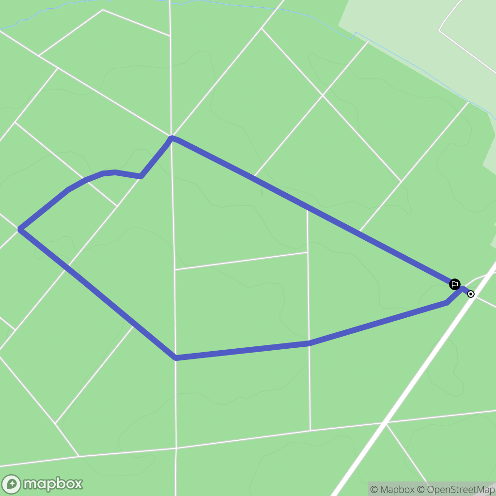 Saint-Benoît-la-Forêt : carte du parcours de randonnée - France