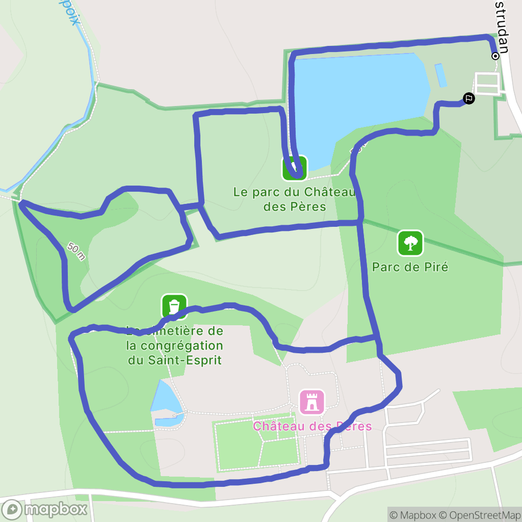 Piré-Chancé : carte du parcours de randonnée - France