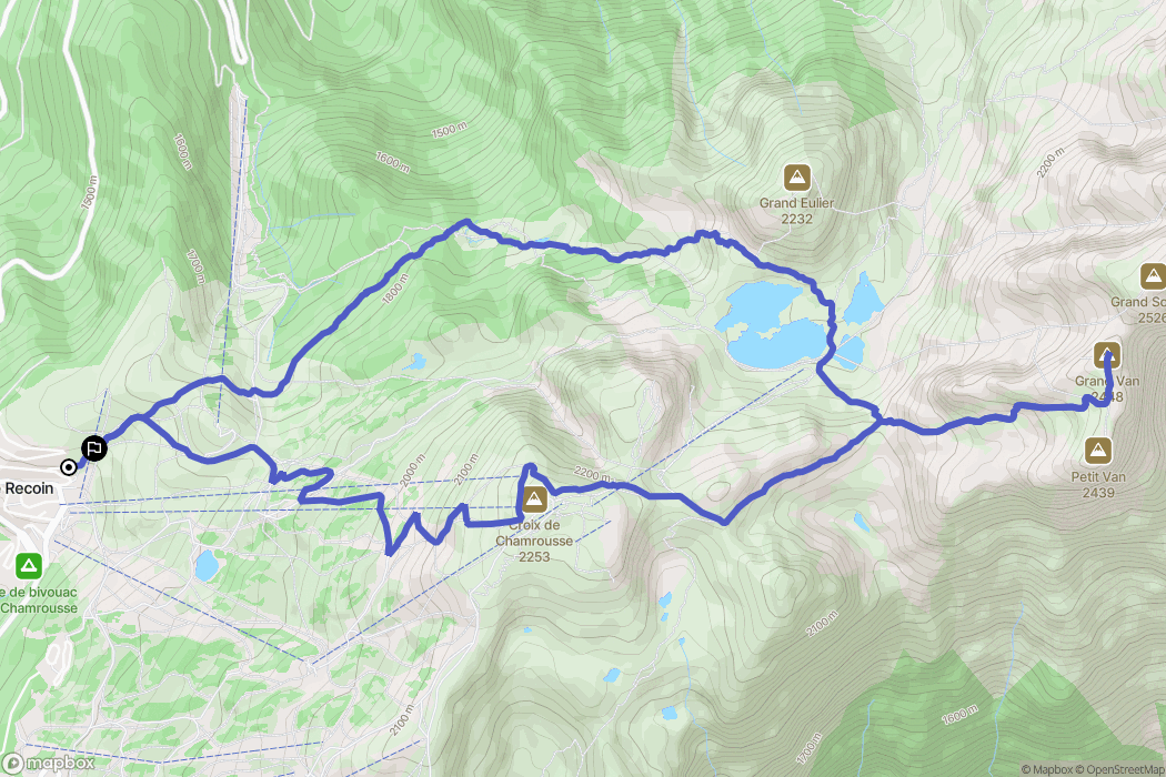 Chamrousse: routekaart voor buitenactiviteiten - France