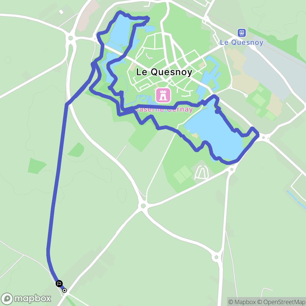 Ghissignies : carte du parcours de randonnée - France