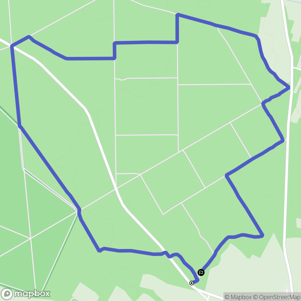 Chizé : carte du parcours de randonnée - France