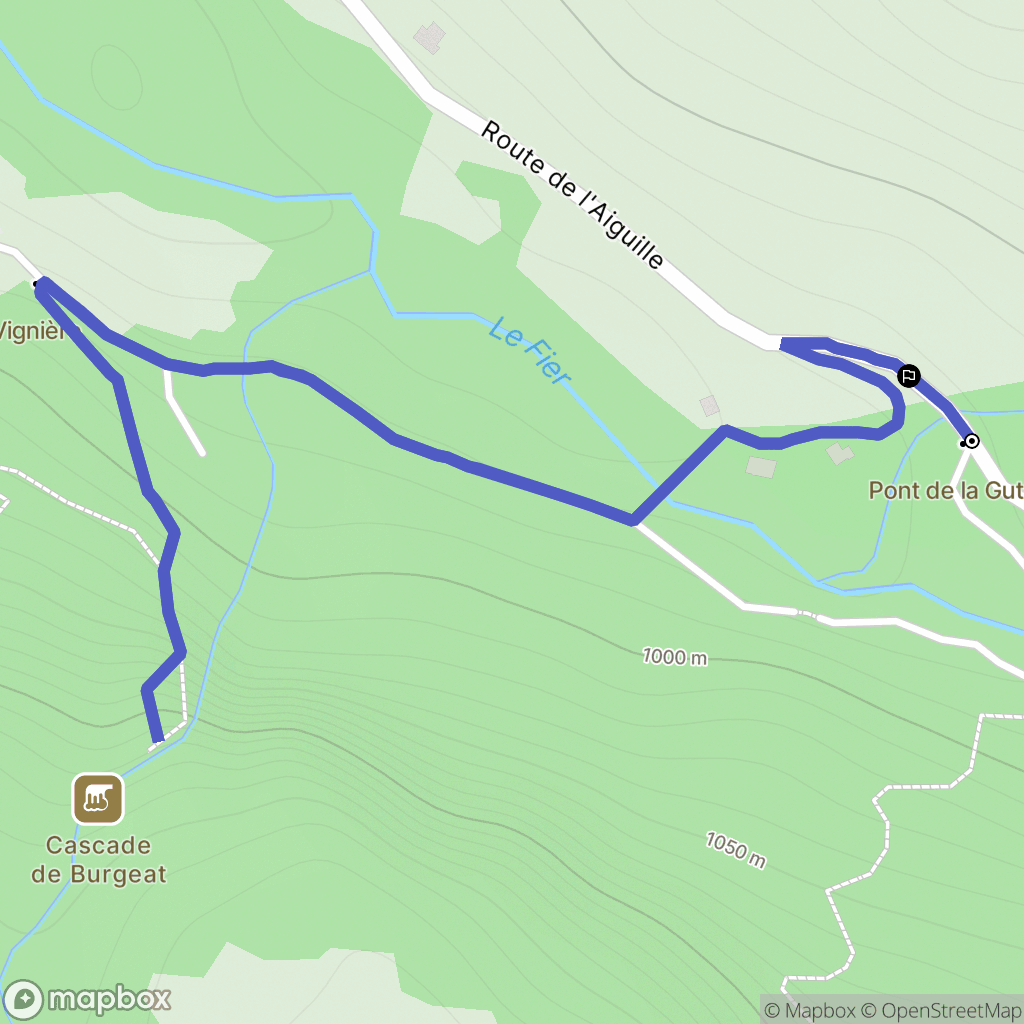 Manigod : carte du parcours de randonnée - France
